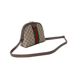 Gucci Bag Brown Ebony Supreme Shoulder Beige Ophidia Canvas GG